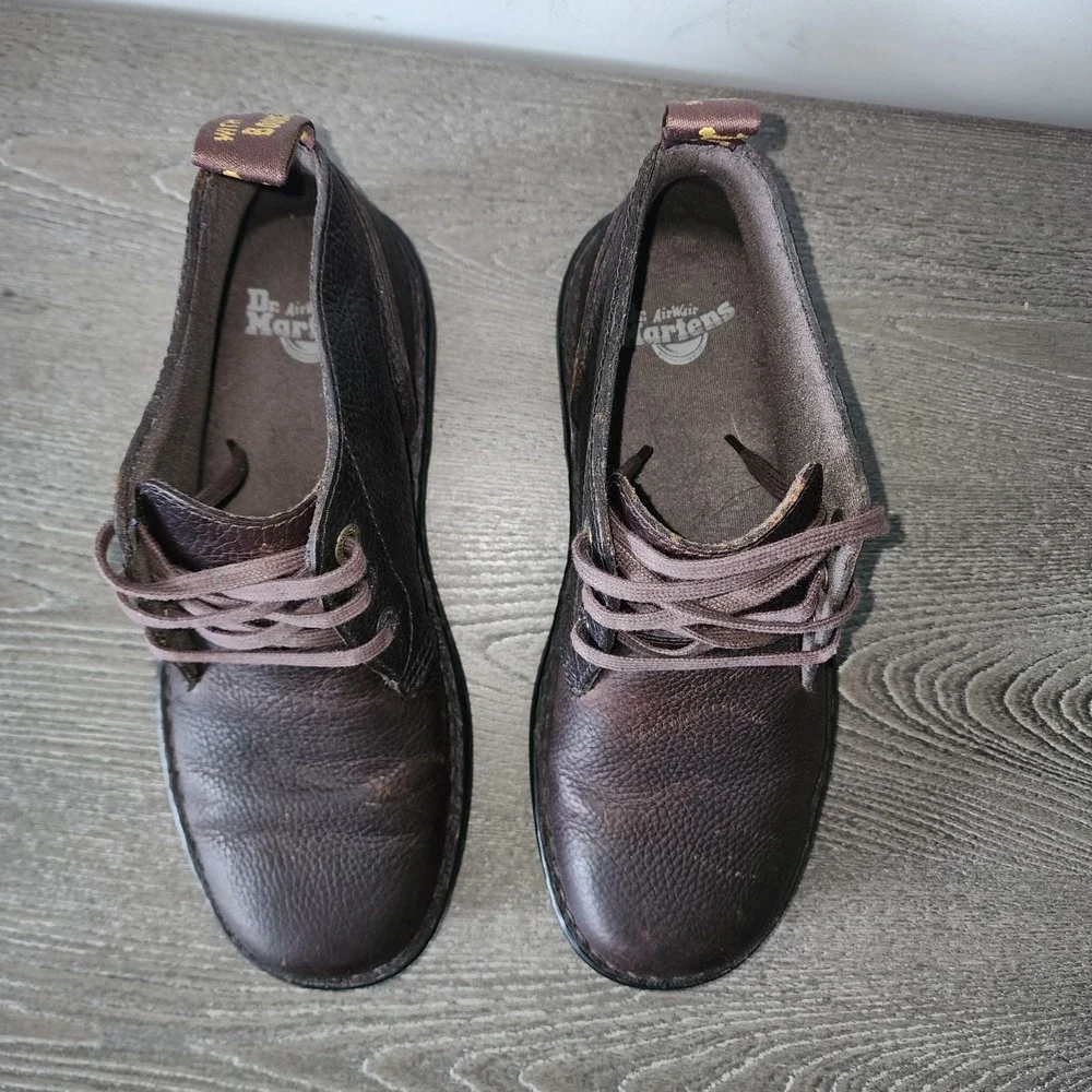 Dr Martens Sussex Brown Pebbled Leather Chukka Boots Shoes Men 8 Women 9 AW004